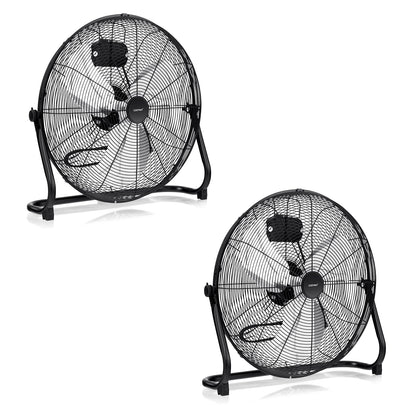 20 inch High Velocity Floor Fan with 145°Rotation for Home
