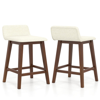 24/29 inch Wooden Counter Stools Set of 2/4