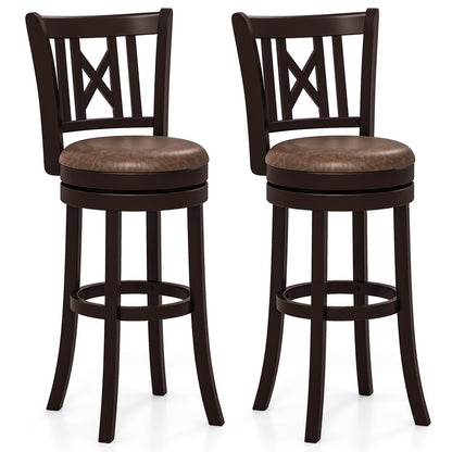 26”/30” Swivel Bar Chairs with Footrest for Kitchen Island & Pub