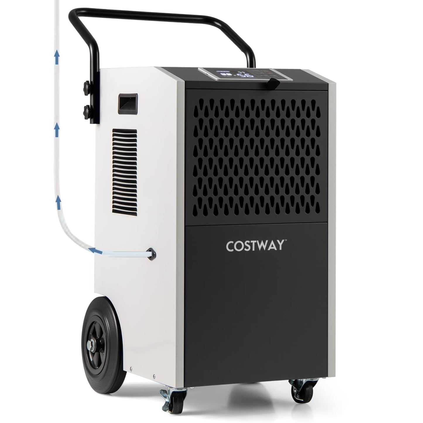 154 Pints Commercial Dehumidifier with Pump with Drain Hoses for Basements