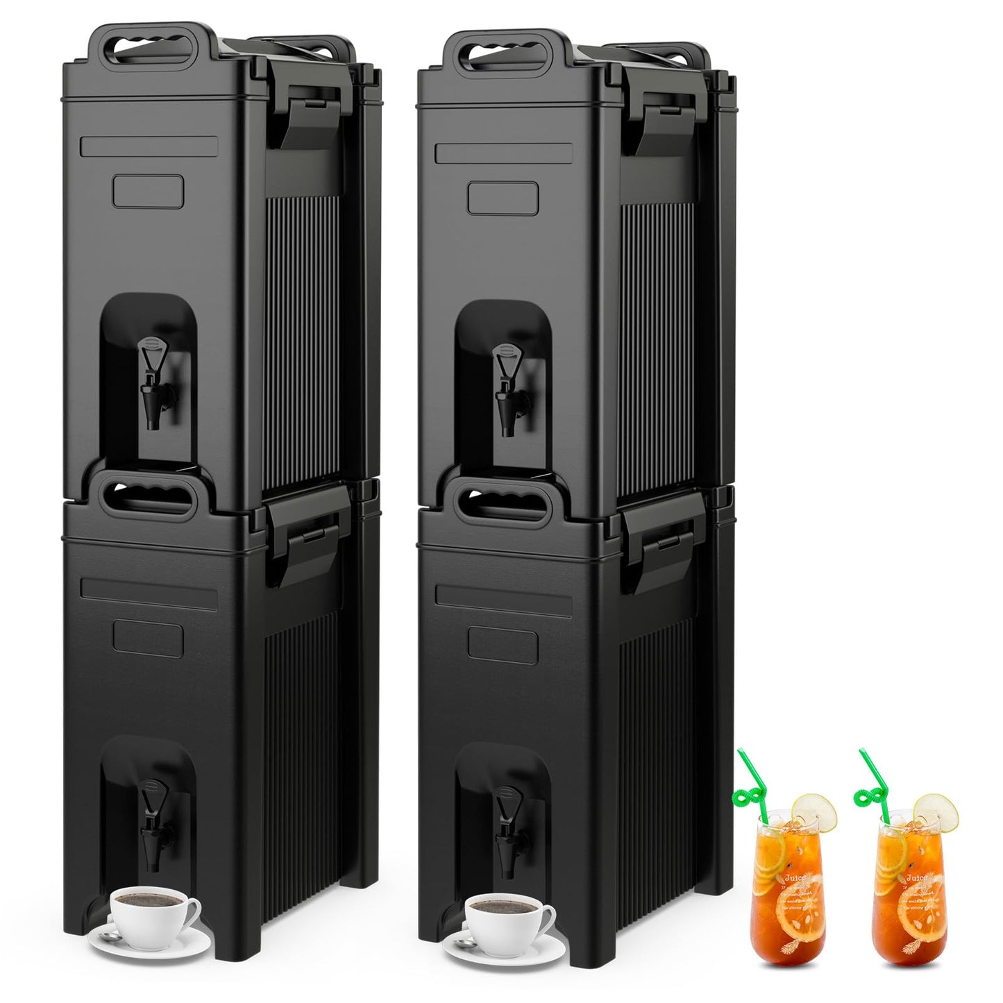 ARLIME Insulated Beverage Dispenser with Handles, 5 Gallon Food-Grade Hot and Cold Beverage Server