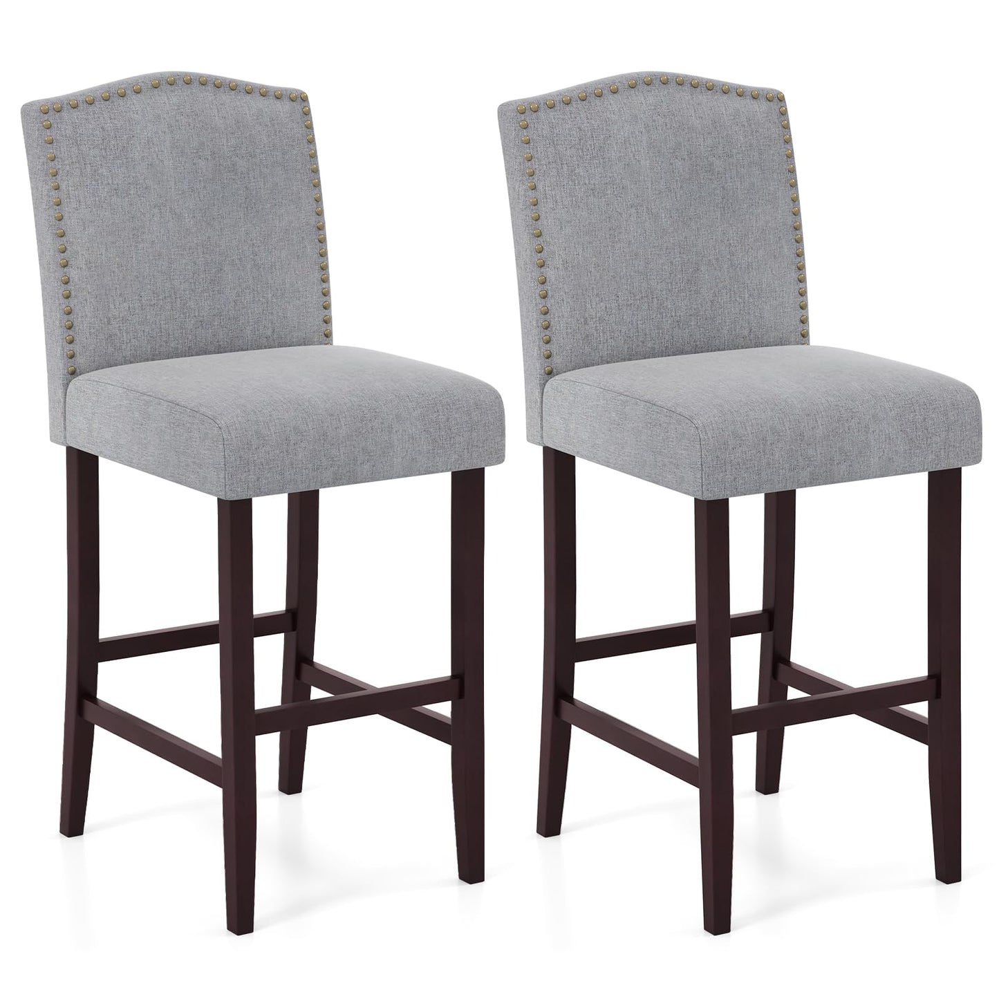 Bar Stools Set of 2/4 Bar Height Dining Side Barstools