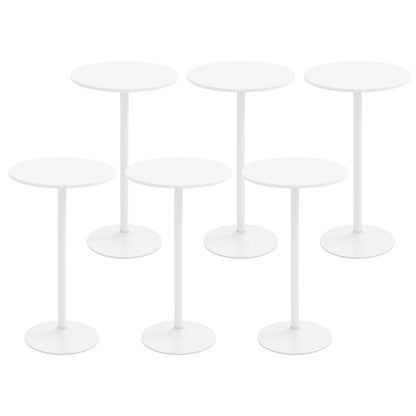 Round Bistro Table Height Adjustable with Heavy-Duty Metal Base