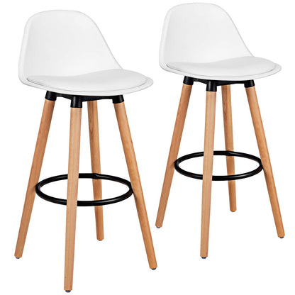 Bar Stools Set of 2/4 Modern Armless Kitchen Stool