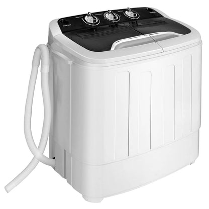 Portable Washing Machine 2 in 1 Twin Tub 13Lbs Capacity Washer(8Lbs) and Spinner(5Lbs)