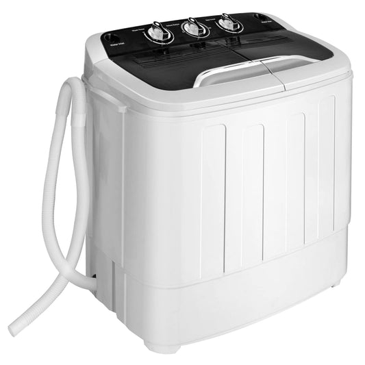 Portable Washing Machine 2 in 1 Twin Tub 13Lbs Capacity Washer(8Lbs) and Spinner(5Lbs)