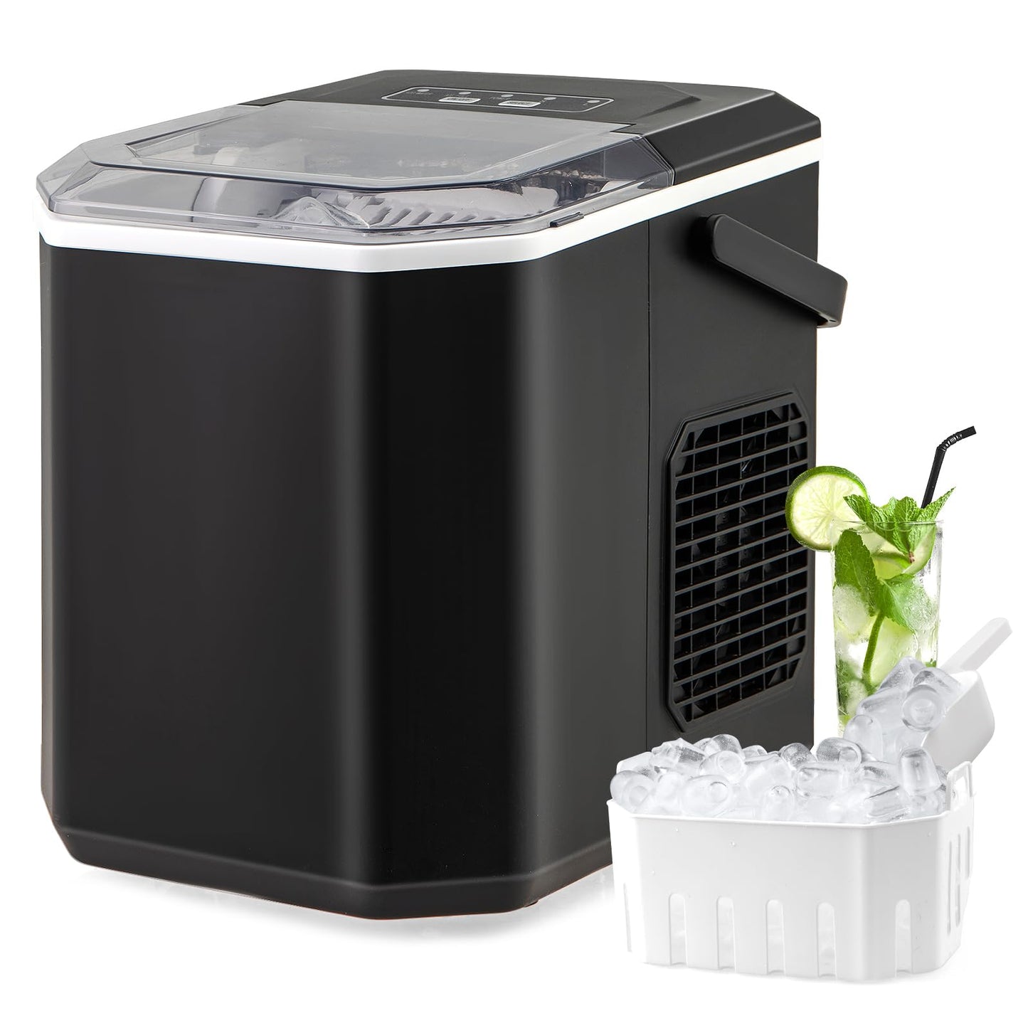 Countertop Ice Maker with Self-Cleaning 9 Ice Cubes Ready in 6-13 Mins