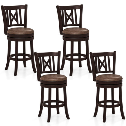 26”/30” Swivel Bar Chairs with Footrest for Kitchen Island & Pub