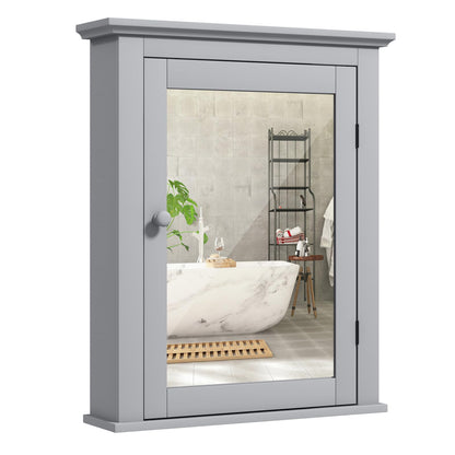 Bathroom Medicine Cabinet with Mirror for Living Room Bedroom Entryway