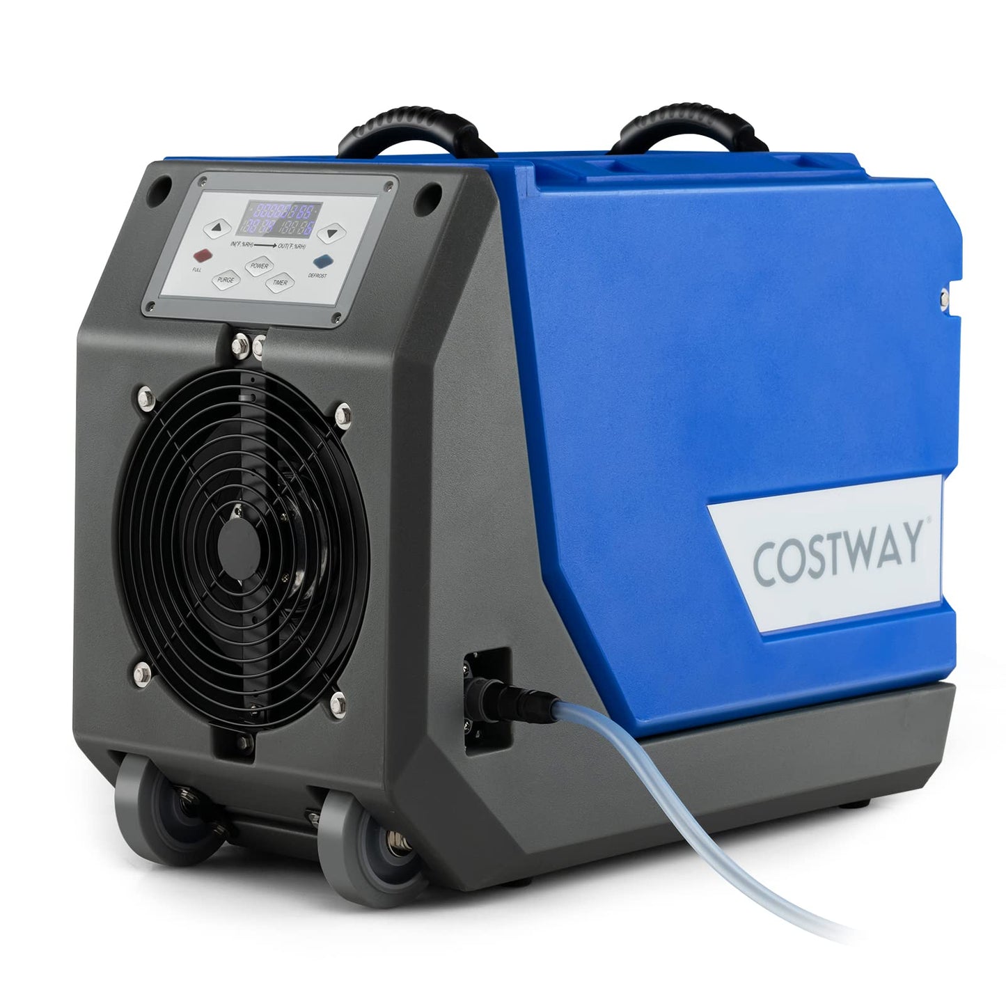 180 PPD Commercial Dehumidifier, Industrial Dehumidifier with 24.6ft Drain Hose, Pump, Auto Defrost & Memory Starting