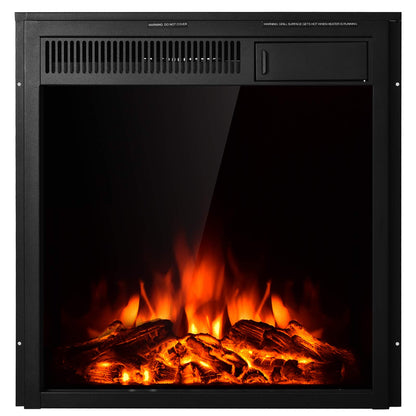 22.5 Inch Electric Fireplace Insert, Freestanding & Recessed Electric Fireplace Heater with Remote Control