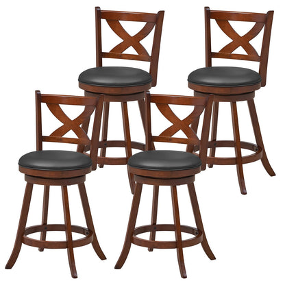 Bar Stools Set of 2/4 24/30 Inch Classic Counter Height Chairs
