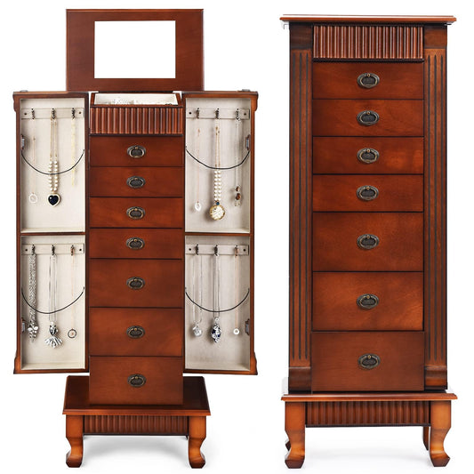 Jewelry Armoire Cabinet with 7 Drawers for Women Girls