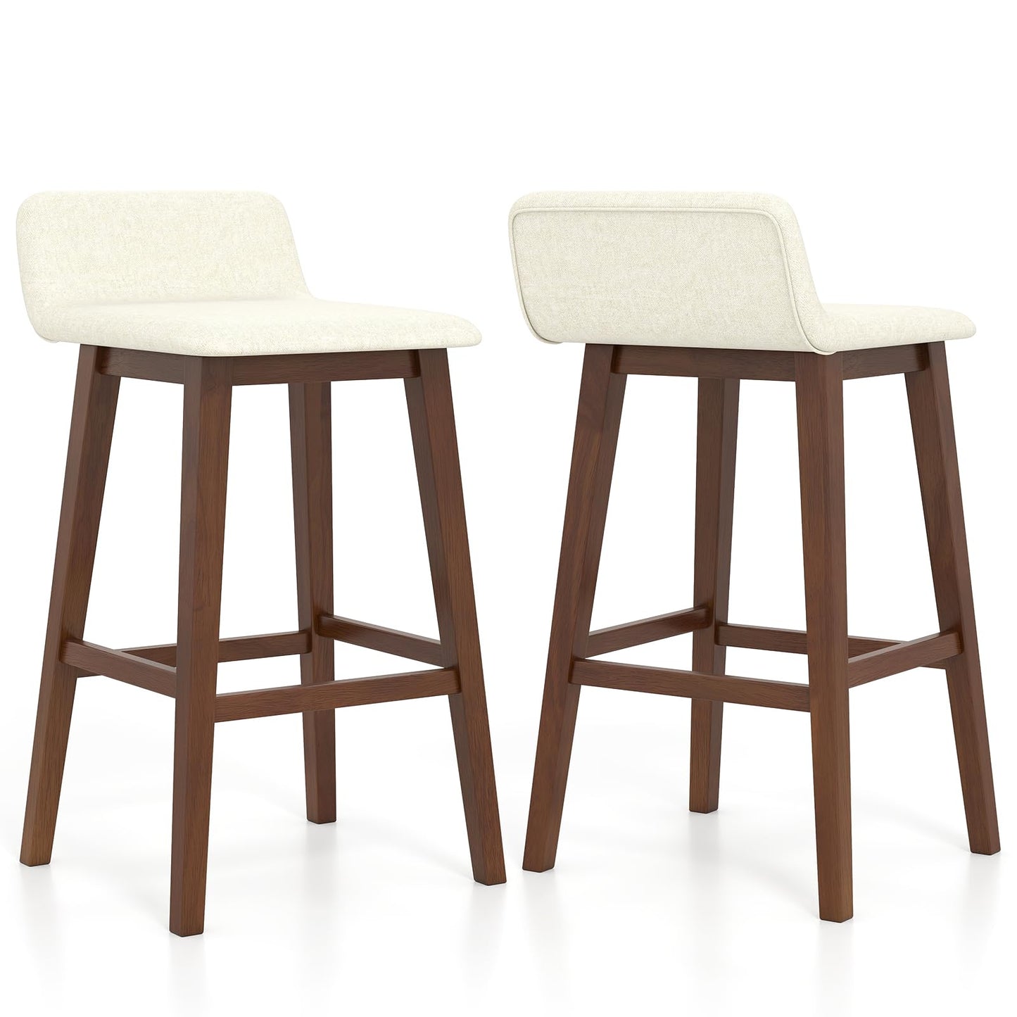 24/29 inch Wooden Counter Stools Set of 2/4