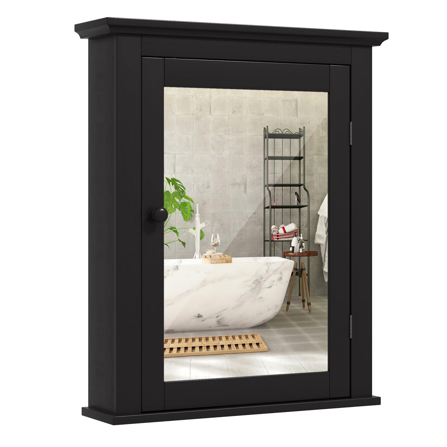 Bathroom Medicine Cabinet with Mirror for Living Room Bedroom Entryway