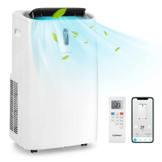 Portable Air Conditioner, 14000 BTU 4 in 1 AC Unit with Cool, Fan, Heat & Dehumidifier