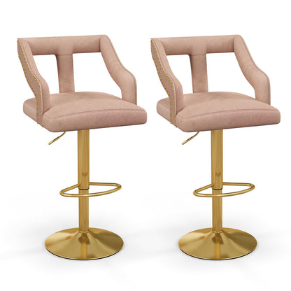 Counter Height Bar Stools Set of 2/4  Adjustable Swivel Bar Chairs