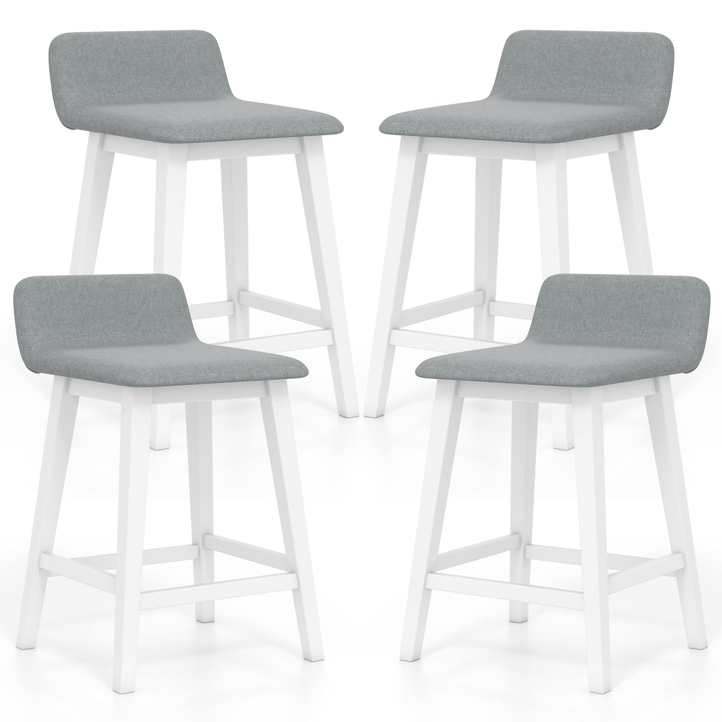 24/29 inch Wooden Counter Stools Set of 2/4