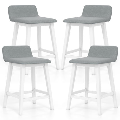 24/29 inch Wooden Counter Stools Set of 2/4