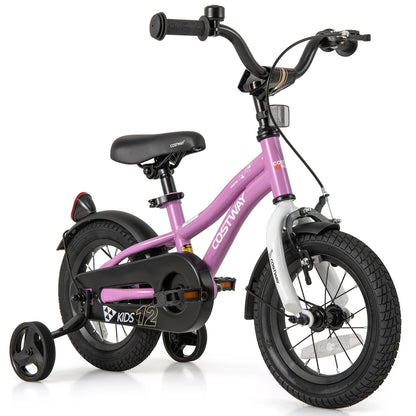 12/14/16/18 Inch Children Toddler Bicycle with Training Wheels for 3-8 Years Old Boys Girls