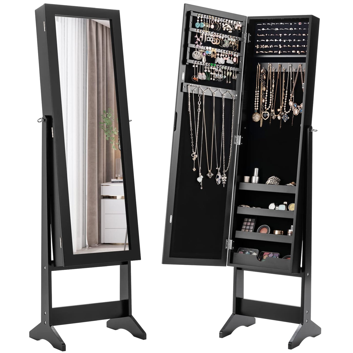 Jewelry Armoire Cabinet Standing Jewelry Cabinet