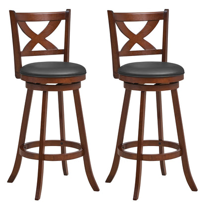Bar Stools Set of 2/4 24/30 Inch Classic Counter Height Chairs