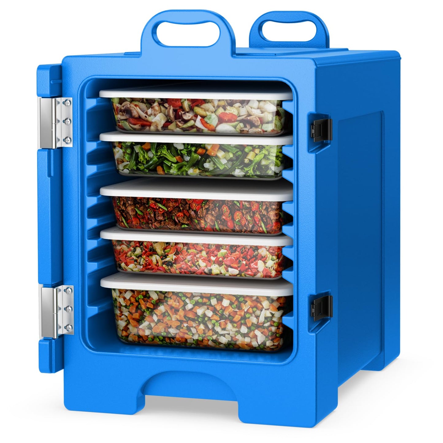 ARLIME Insulated Food Pan Carrier, End-Loading Insulated for 5 Full-Size Pans