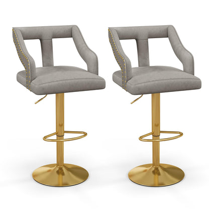 Counter Height Bar Stools Set of 2/4  Adjustable Swivel Bar Chairs