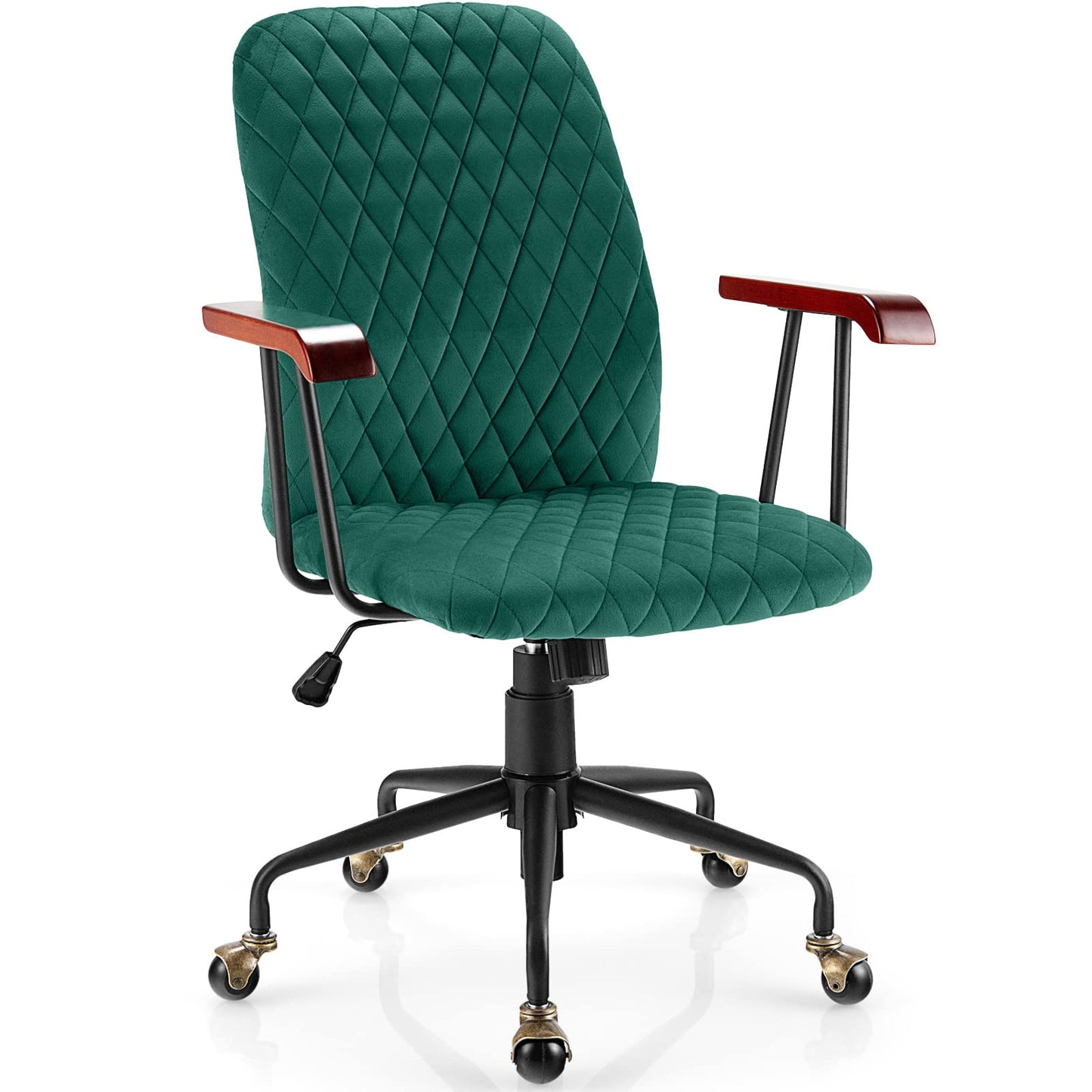 Ergonomic Home Office Chair Upholstered Velvet Leisure Office Chair
