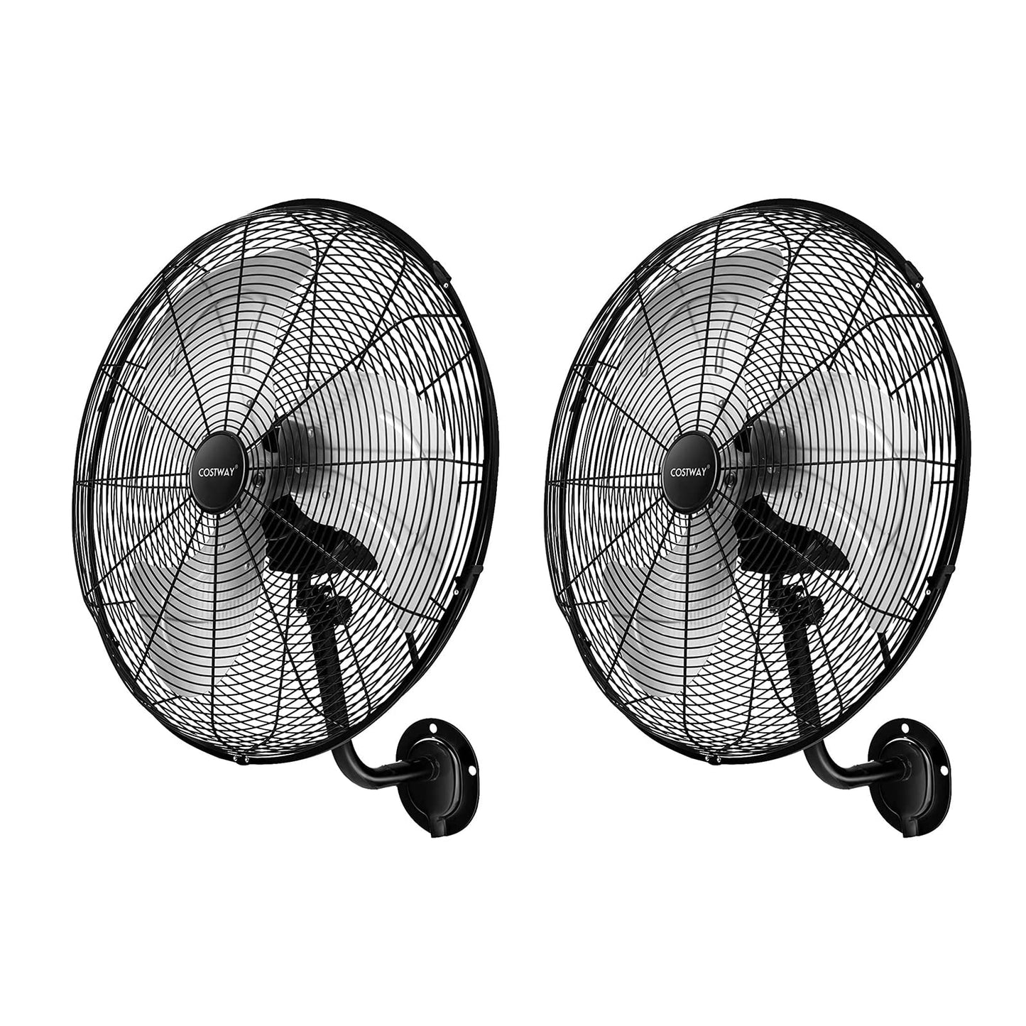 Wall Mount Fan 21 Inches Heavy Duty Metal Wall Fan with 3 Speeds