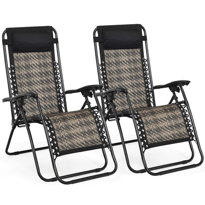 1/2PCS Zero Gravity Lounge Chairs