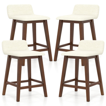 24/29 inch Wooden Counter Stools Set of 2/4