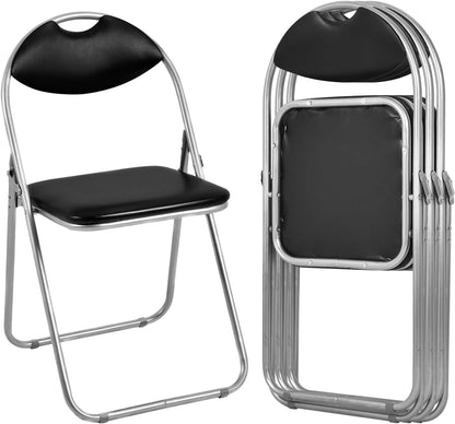 ARLIME Folding Chairs Set of 6, Foldable Chairs w/Handle Hole