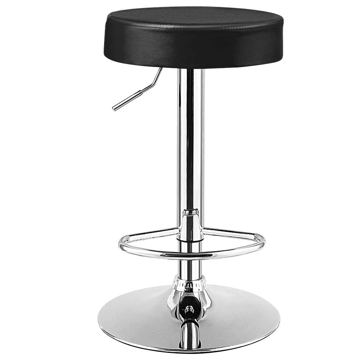Bar Stools Set of 1/2/4 Modern Swivel Backless Round Barstool