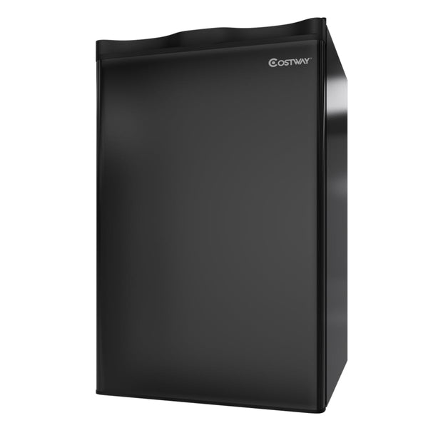 Compact Refrigerator, Single Door 3.2 CU.FT. Mini Fridge Compartment with Adjustable Thermostat and Removable Glass Shelves