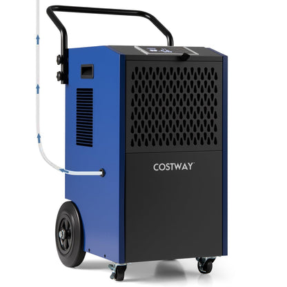 154 Pints Commercial Dehumidifier with Pump with Drain Hoses for Basements