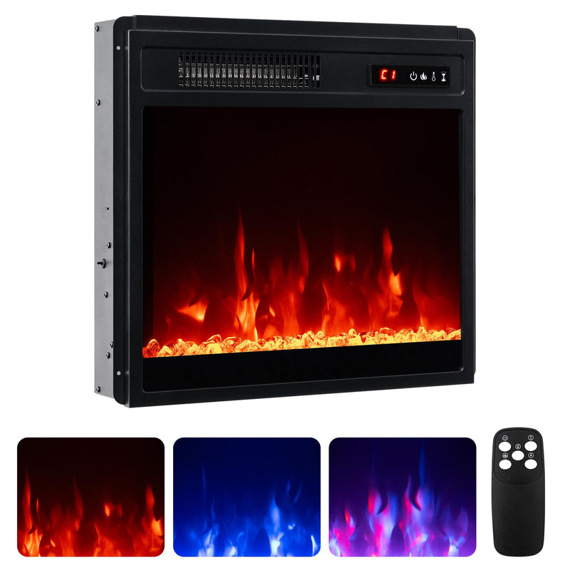 18 Inches Electric Fireplace 5,000 BTU Fireplace Insert w/Remote Control