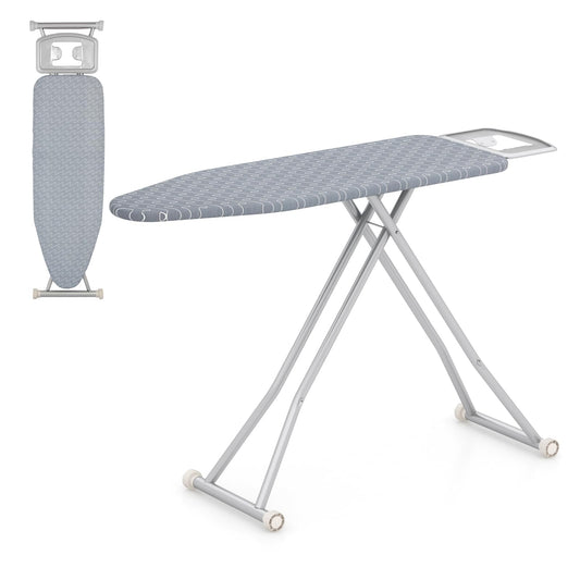 Ironing Board Full Size 55” x 15” Foldable Iron Stand with Iron Rest