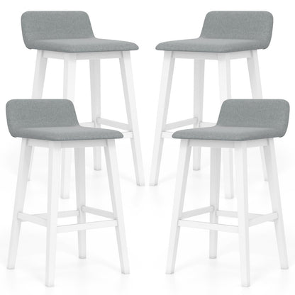 24/29 inch Wooden Counter Stools Set of 2/4