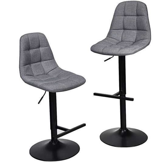 Bar Stools Set of 2/4 Height Adjustable Swivel Bar Chairs