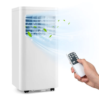 ARLIME Portable Air Conditioners, 8000 BTU AC Unit Fan & Dehumidifier w/Remote Control, 1-24H Timer & 2 Fan Speeds