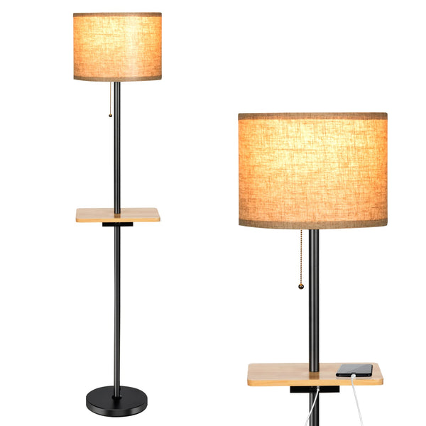 ARLIME Modern Floor Lamp with Tray Table