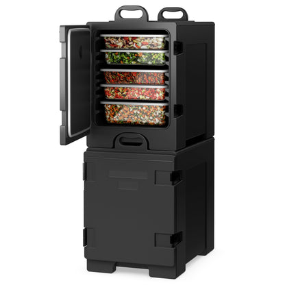 ARLIME Insulated Food Pan Carrier, End-Loading Insulated for 5 Full-Size Pans