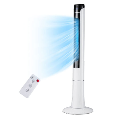 ARLIME Tower Fan with Remote Control Portable 47.5-Inch Standing Floor Fan with 80˚ Oscillating