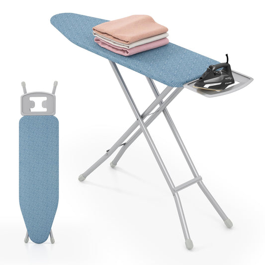 Ironing Board Full Size 57” x 15” Foldable Iron Stand w/ 7-Level Height Adjustable