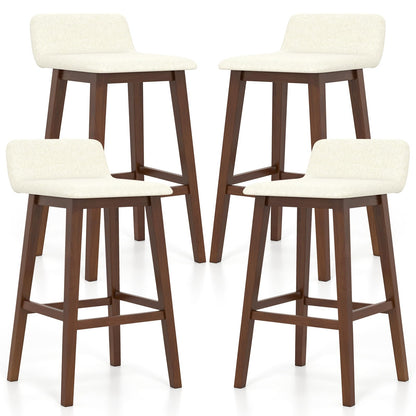 24/29 inch Wooden Counter Stools Set of 2/4