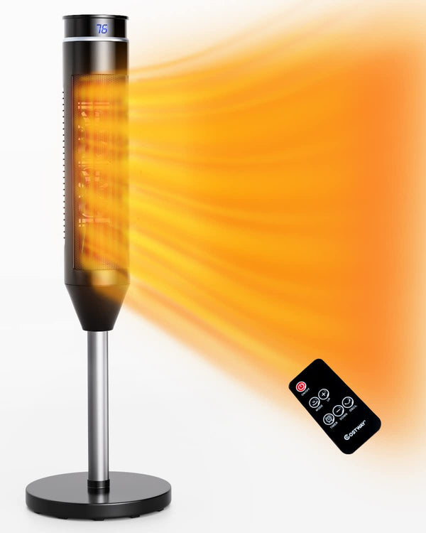 Space Heater for Indoor Use, Tower Room Heater with Remote Control