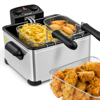 5.3Qt Deep Fryer with Basket - Arlime