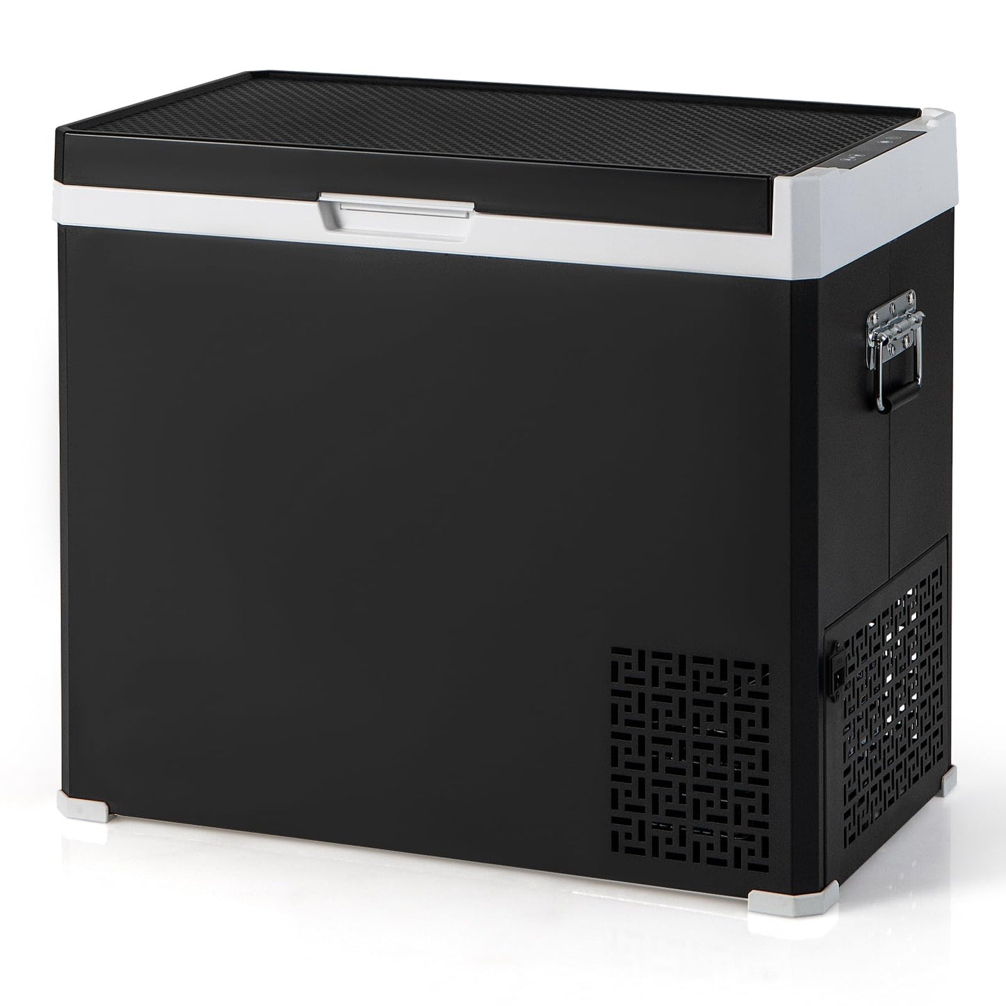 ARLIME 12 Volt Car Refrigerator, 53QT (50L) Dual Zone Portable Car Fridge