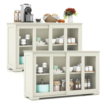 Buffet Sideboard with Storage 2-Door Floor Cupboard